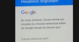 Hesabınızı Doğrulayın Bu Cihaz Sıfırlandı