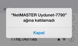 iphone “Ağa Katılamadı” Hatası Nasıl Çözülür?