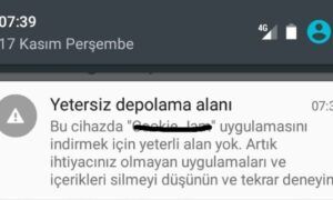 Yetersiz Depolama Kullanılabilir hatası nasıl düzeltilir?