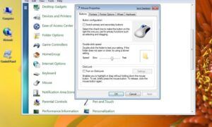 mouse çift tıklama sorunu windows