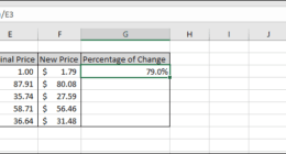 Excel’deki Değerler Arasındaki Fark Yüzdesi Nasıl Bulunur?