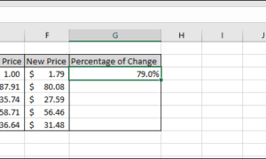 Excel’deki Değerler Arasındaki Fark Yüzdesi Nasıl Bulunur?