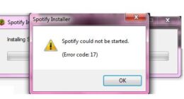 Spotify Hata Kodu 17