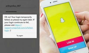 snapchat Giriş Geçici Olarak Başarısız Oldu