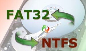 FAT32 formatındaki harddisk veya usb belleği NTFS çevirme