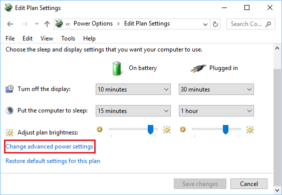Windows PC'de Gelişmiş Güç Ayarları Seçeneğini Değiştirin