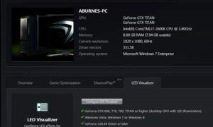 GeForce Experience oyun tarama başarısız