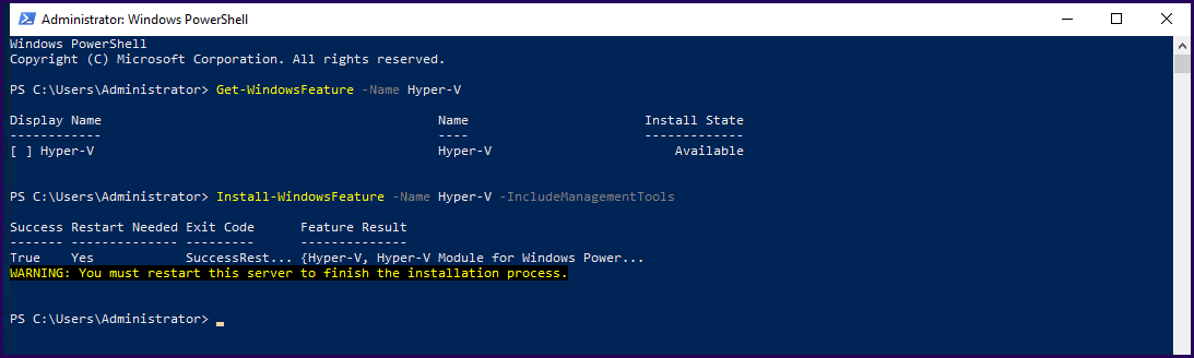 Windows Server 2019'da Hyper-V'yi Yapılandırma