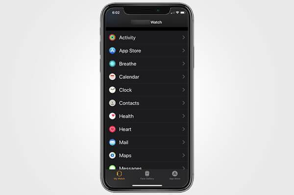 Apple Watch'ta Uygulama Tercihini Değiştirme