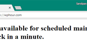 briefly unavailable for scheduled maintenance. check back in a minute