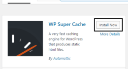 wp super cache kurulumu