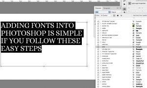 Photoshop’a Yazı Tipi Nasıl Eklenir?