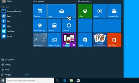 Windows 10 Posta'yı açın