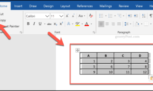 Microsoft Word’de Tablo Oluşturma ve Özelleştirme