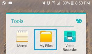Android Telefonumdaki Dosyalarım Uygulaması