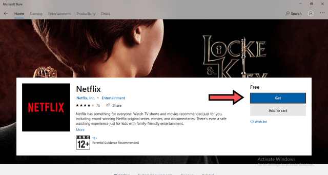 Windows 10'da Netflix uygulaması