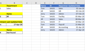 EXCEL XLOOKUP İşlevi – Avantajları ve örnekler