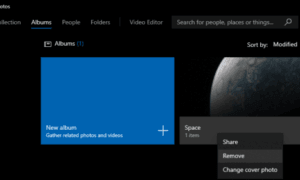 Windows 10 Fotoğraflar Uygulamasındaki Bir Albümü Kaldırma