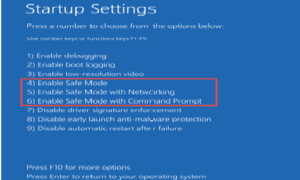 Windows 10 güvenli mod şifre istiyor