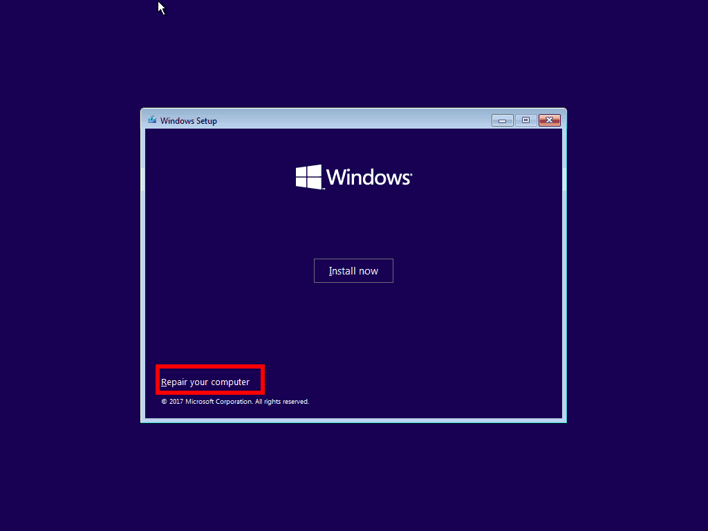 Windows yükleme bilgisayar onarım onarım ekran görüntüsü
