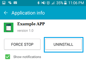 Android Telefonda Unistall Uygulaması