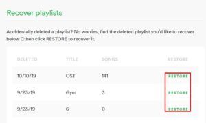 Spotify’da Silinmiş Çalma Listesi Nasıl Kurtarılır