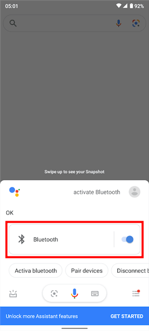 Google Asistan ile Bluetooth nasıl açılır