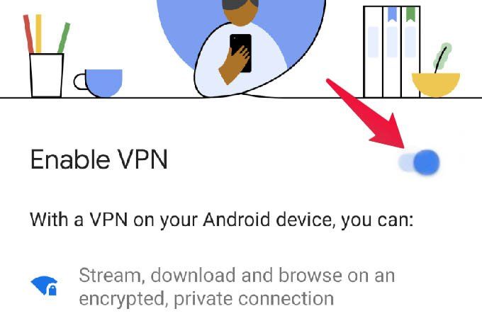Android'de Google VPN'i etkinleştirin