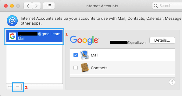 E-posta Hesabını Mac'ten Silme