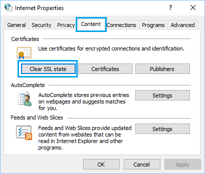 Windows 10'da SSL Sertifika Önbelleği Seçeneğini Temizle