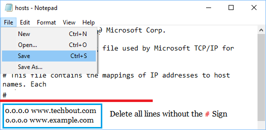 Windows 10'da Hosts Dosyasını Değiştirin ve Kaydedin