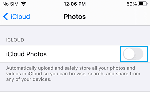 İPhone'da iCloud Fotoğraflarını KAPATIN