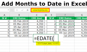 Excel’de Tarihe Ay Ekleme